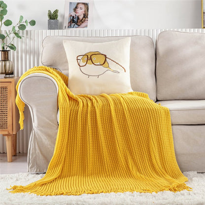 Heimdeko Gemütliche Gestrickte Decke