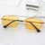 Damen modische geometrische Brille mit leichtem Metallrahmen Brehn