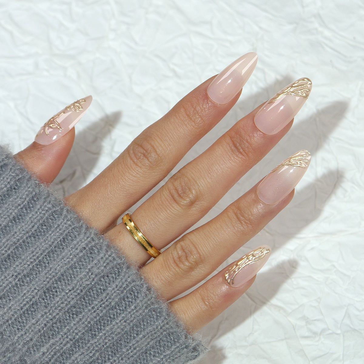 Elegante Stiletto Nagelkunst Brehn