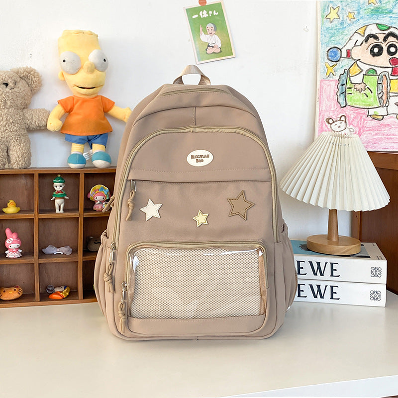 Trendy Stern-Applikation Rucksack