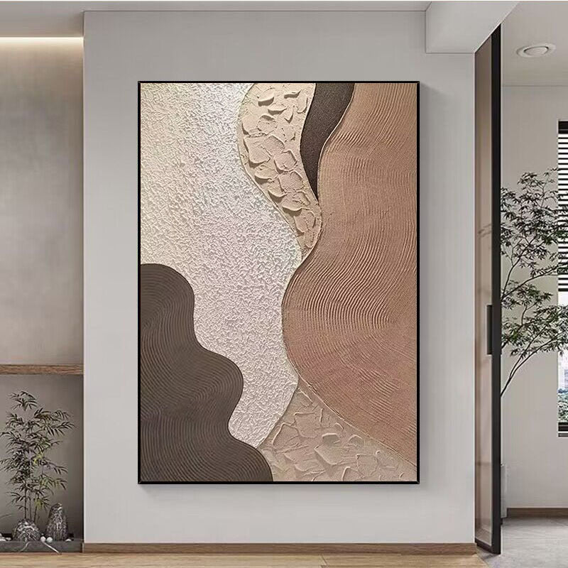 Strukturierte geschichtete abstrakte Wandkunst