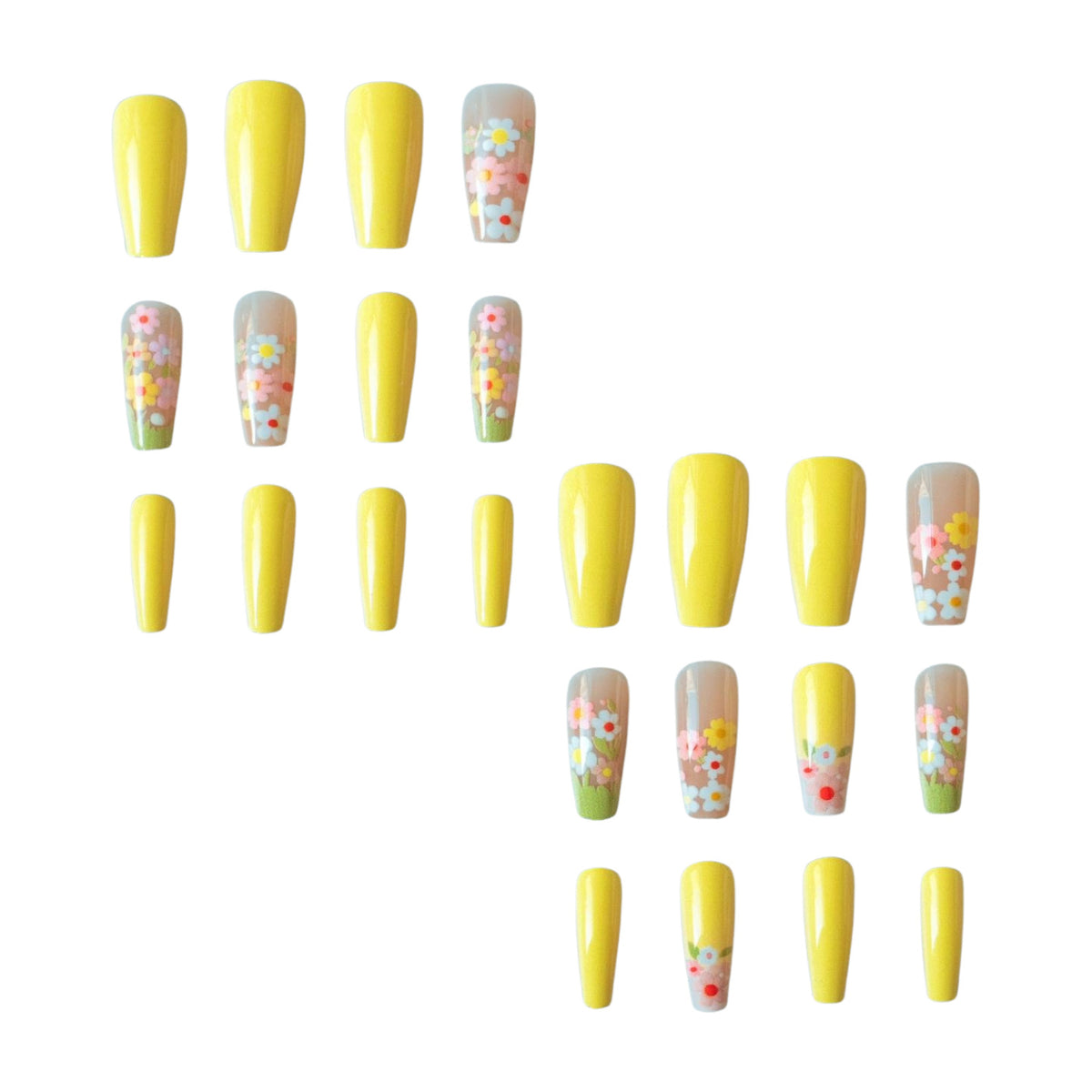 Floral dreidimensionales Nagelkunst-Set