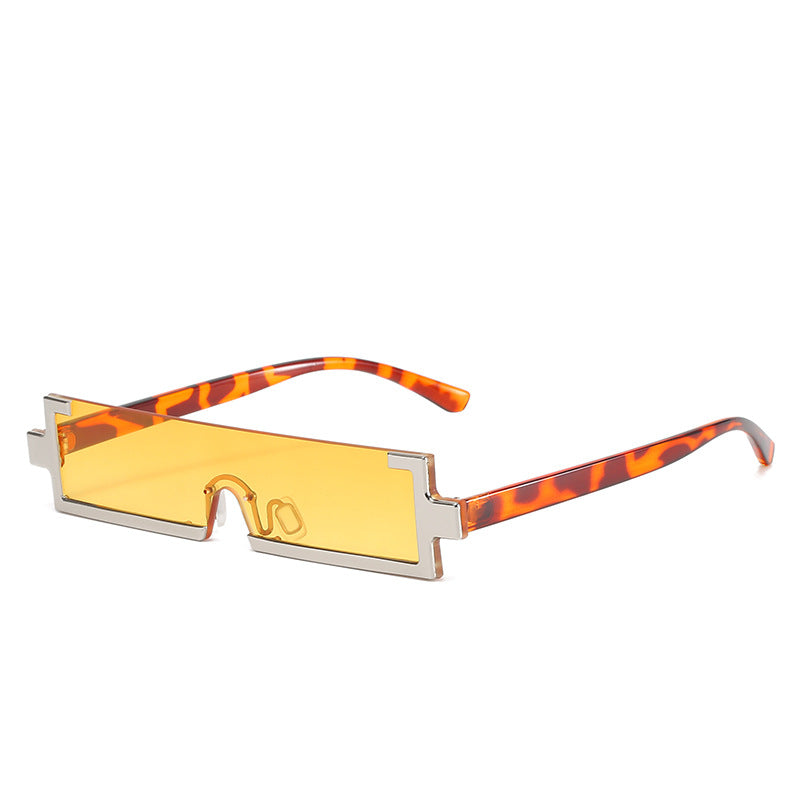 Damen futuristische Sonnenbrille mit einzigartigem geometrischem Design Brehn