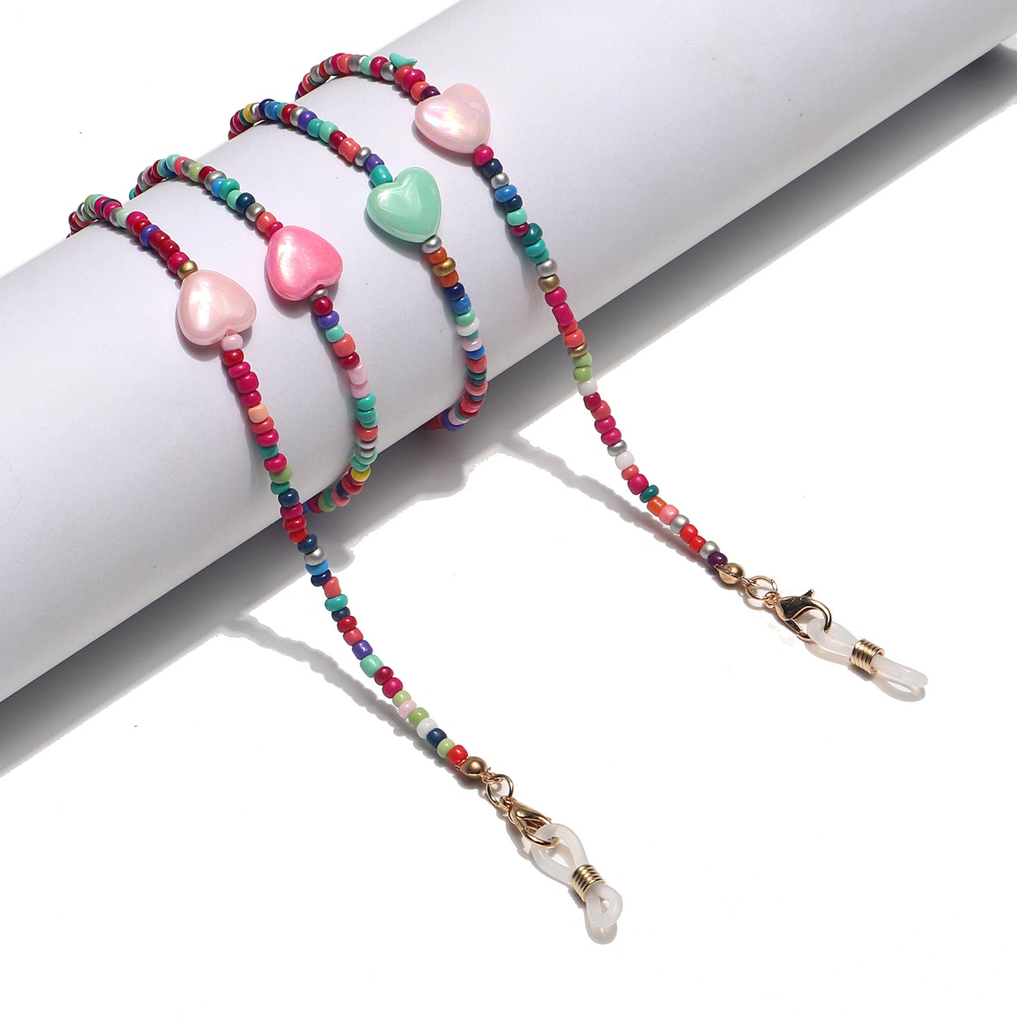 Bunter floraler Perlen-Brillenhalter Brehn
