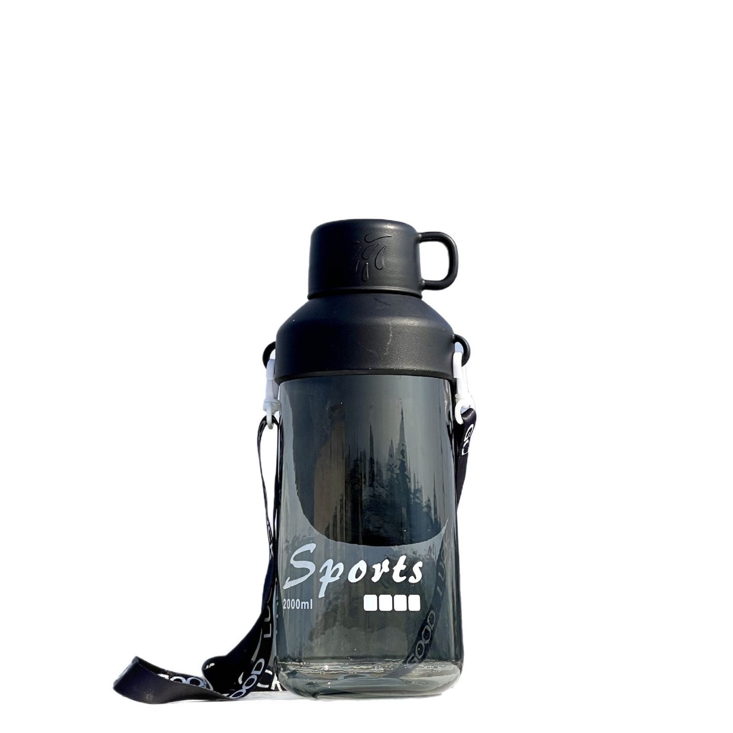 Unisex Großvolumige Trinkflasche mit praktischem Ausgießer Brehn