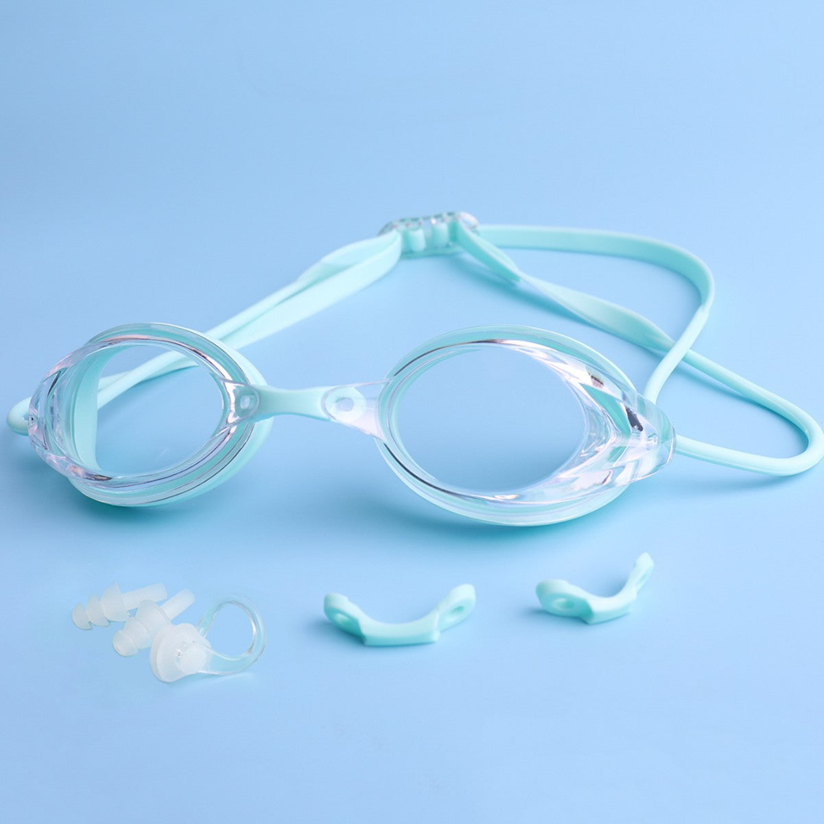 Schwimmbrille mit Verstellbarem Kopfband und Komfortnasenstück Brehn