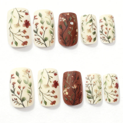 Blumen Design Acryl Nagelkunst Brehn