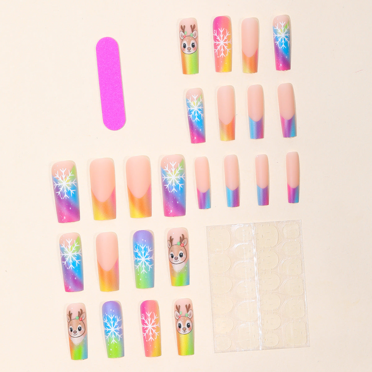 Festive Holiday Nail Art Extensions Brehn