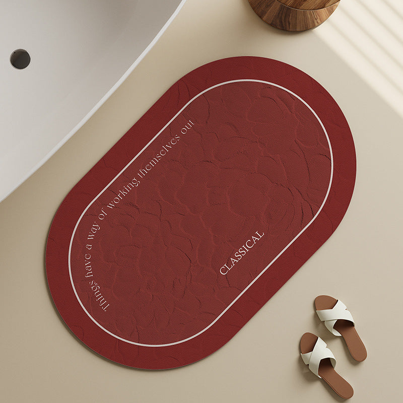 Elegante Floral Badematte Brehn