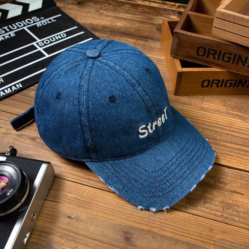Damen Distressed Denim Baseballcap Brehn 1784084141