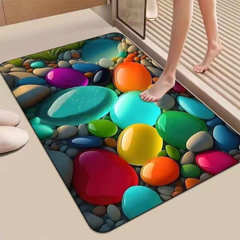 Rutschfeste, wasserabsorbierende Badematte Brehn