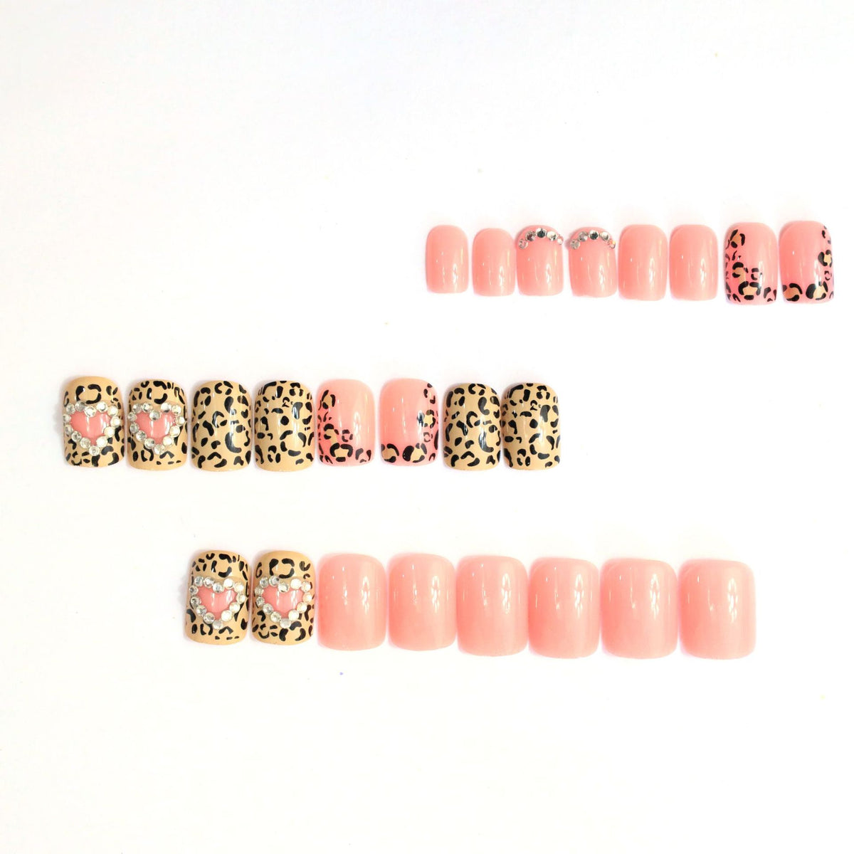 Stylische Leopardenmuster Nagelkunst Brehn