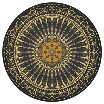Runder geometrisches Muster Bereichsteppich