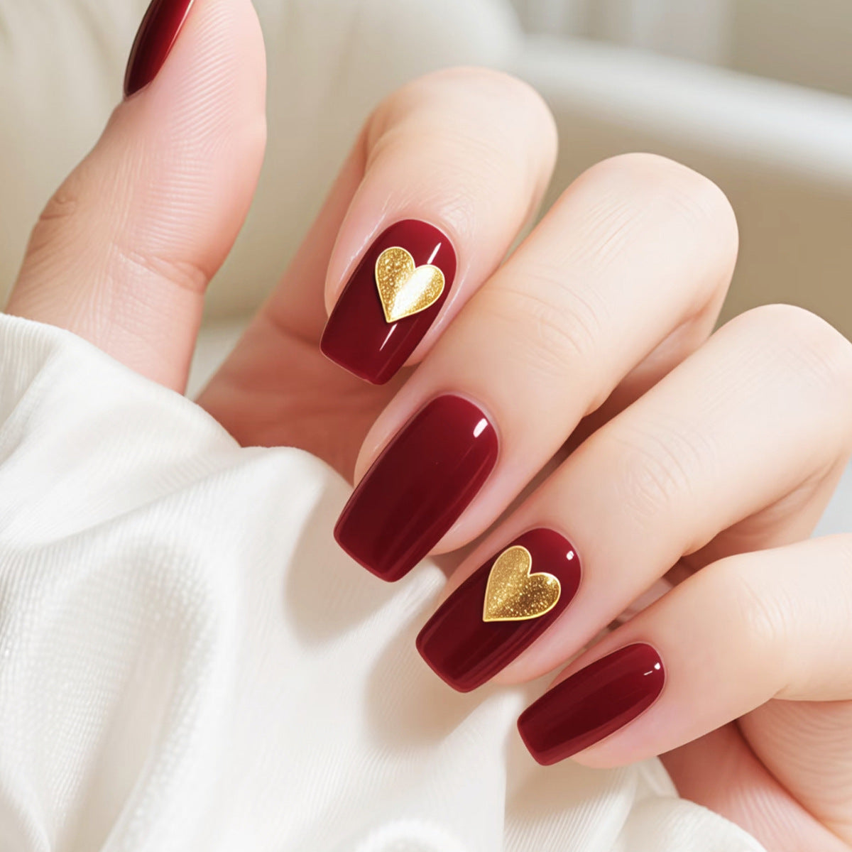 Herz-verziertes Nagelkunstset Brehn