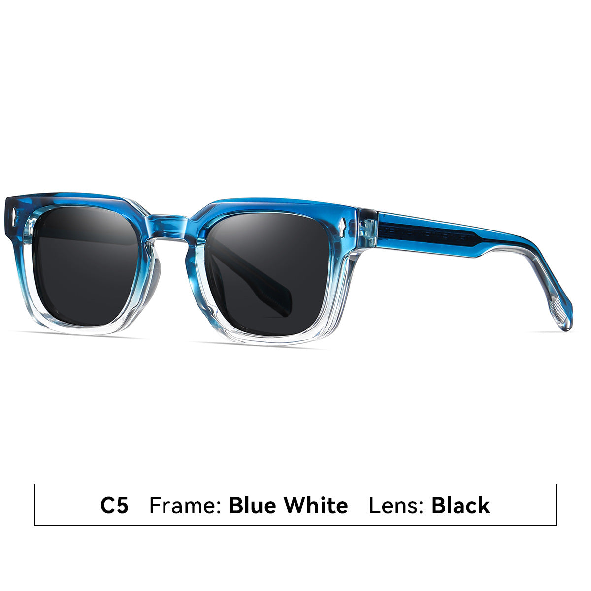 Damen modische Sonnenbrille mit quadratischem Rahmen und verlaufenden Gläsern Brehn