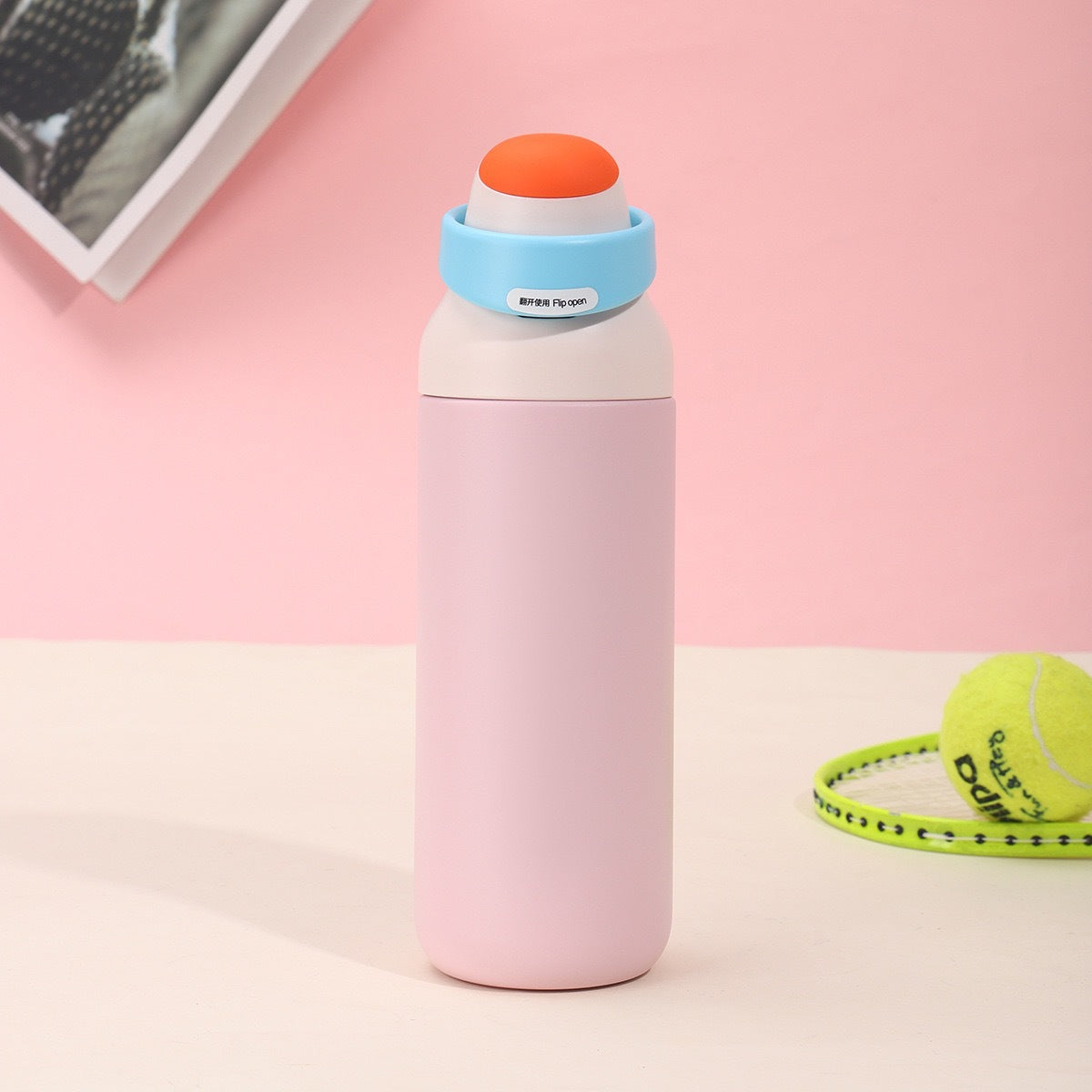 Damen isolierte Trinkflasche mit ergonomischem Verschluss Brehn
