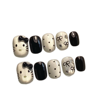 Cartoon Character Press-On Nail Art Set