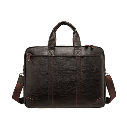 Klassische Leder Business Laptop Aktentasche Brehn