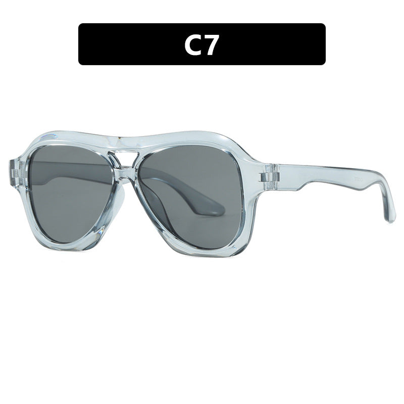 Damen modische Sonnenbrille im innovativen Design mit breitem Rahmen Brehn