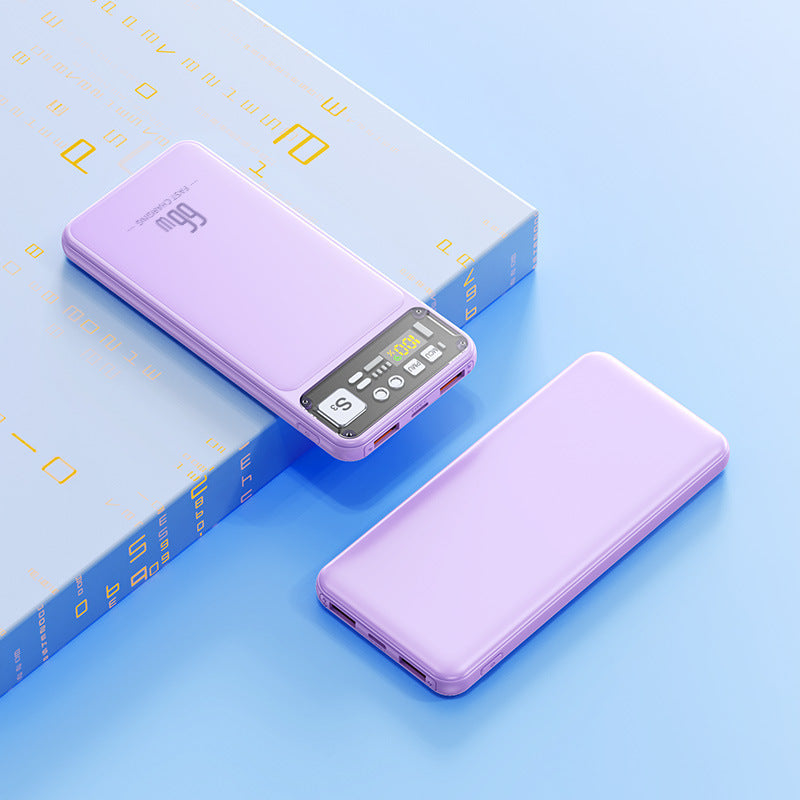 Powerbank mit Integriertem Kabelsystem und Digitaler Ladeanzeige Brehn