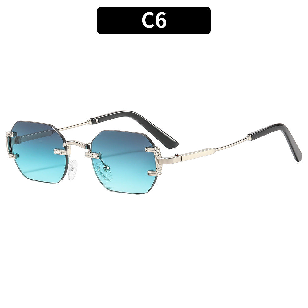 Stylische geometrische Rahmenbrille