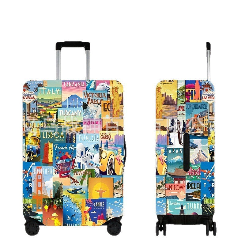 Vintage Reise-inspirierter Hartschalenkoffer Brehn