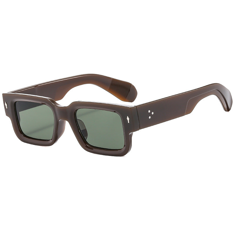 Damen modische quadratische Sonnenbrille mit robustem Rahmen Brehn
