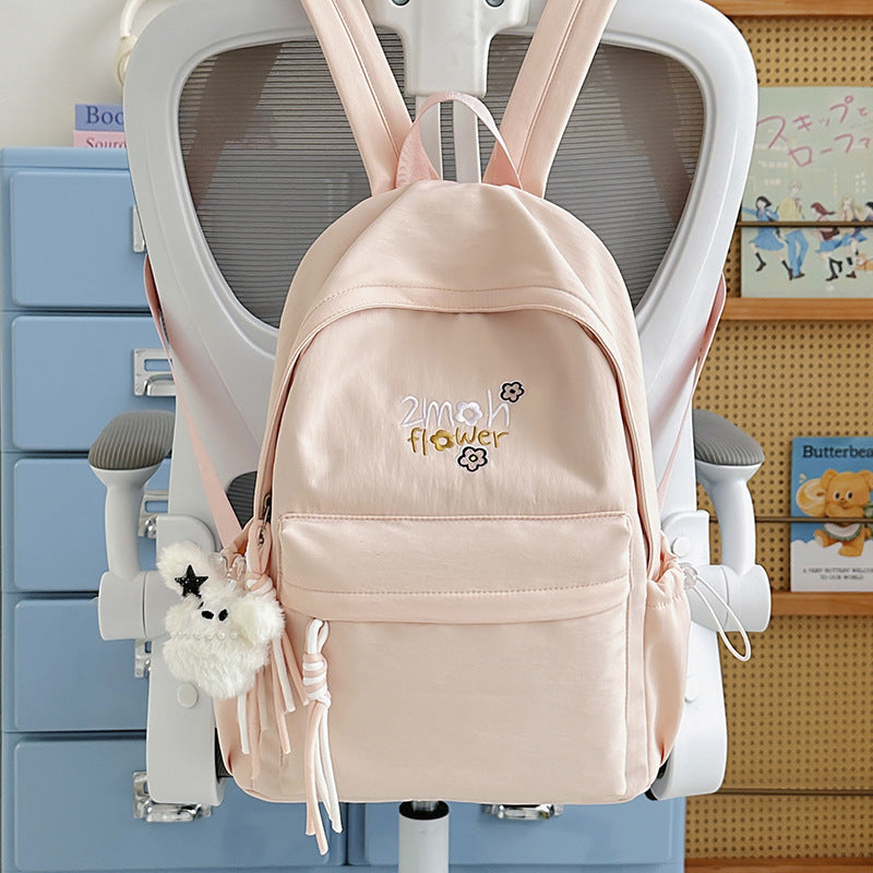 K cute bestickte Blumen Rucksack
