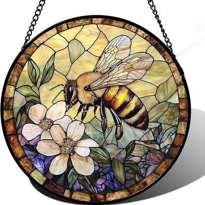 Buntglas Phönix Wandkunst Brehn