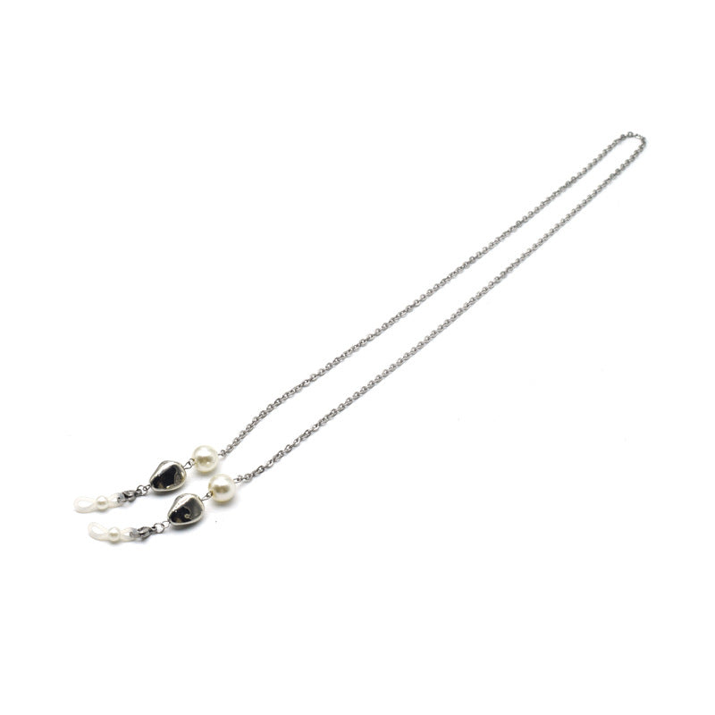 Elegante verstellbare Perlenkette Ohrringe Brehn