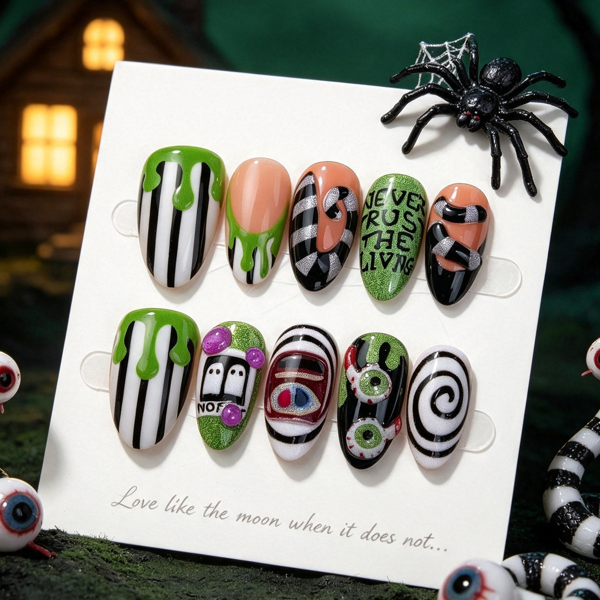Spooky Themen Press-On Nagel Kunst Set