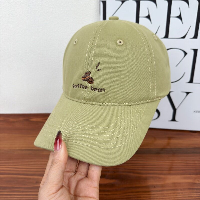Frauen Bestickte Kaffeebohnen Baseballmütze Brehn
