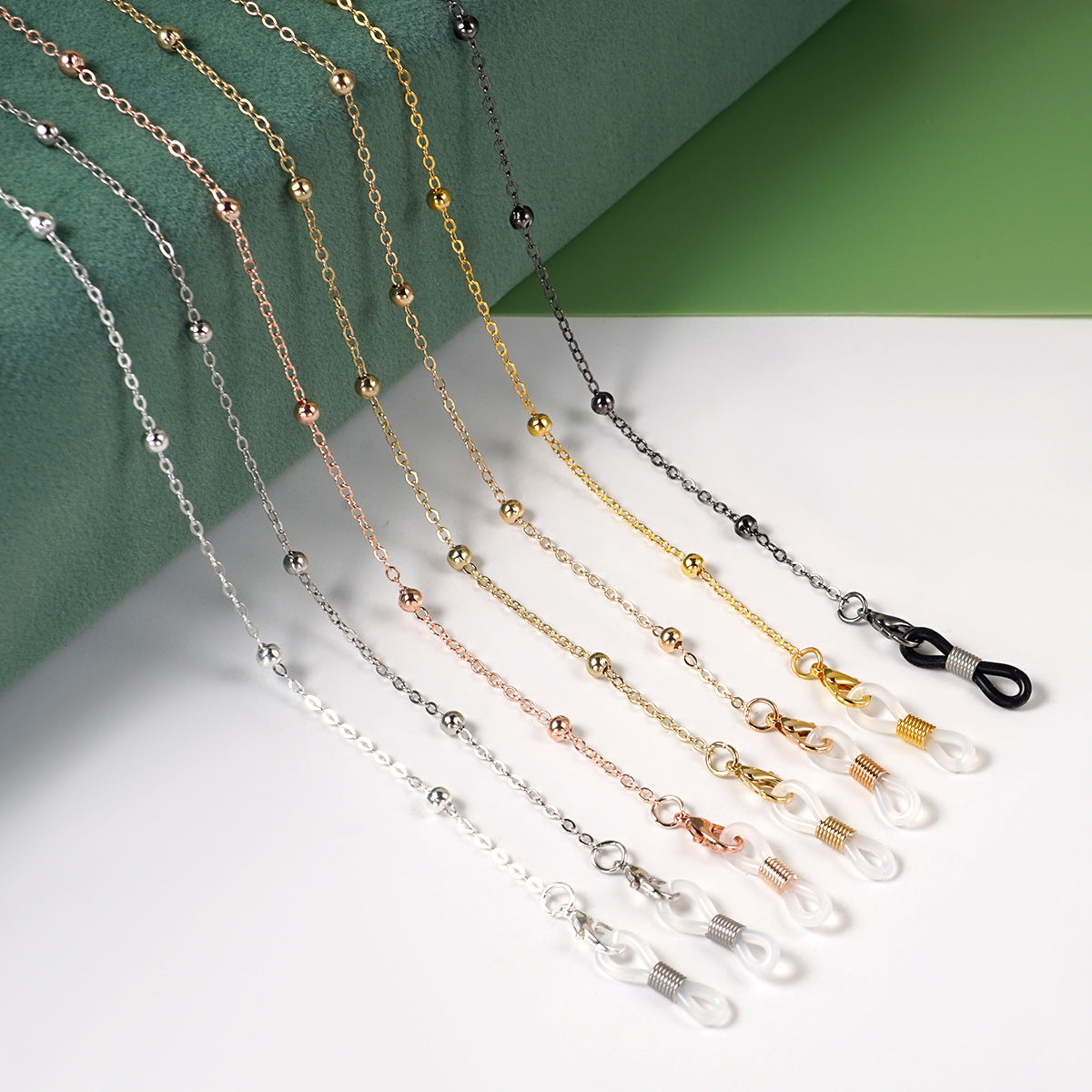Elegante Perlen Brillen Kette Brehn