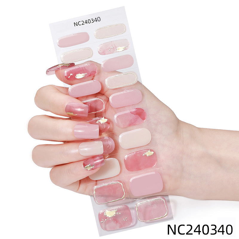 Glitzernde Nagelaufkleber