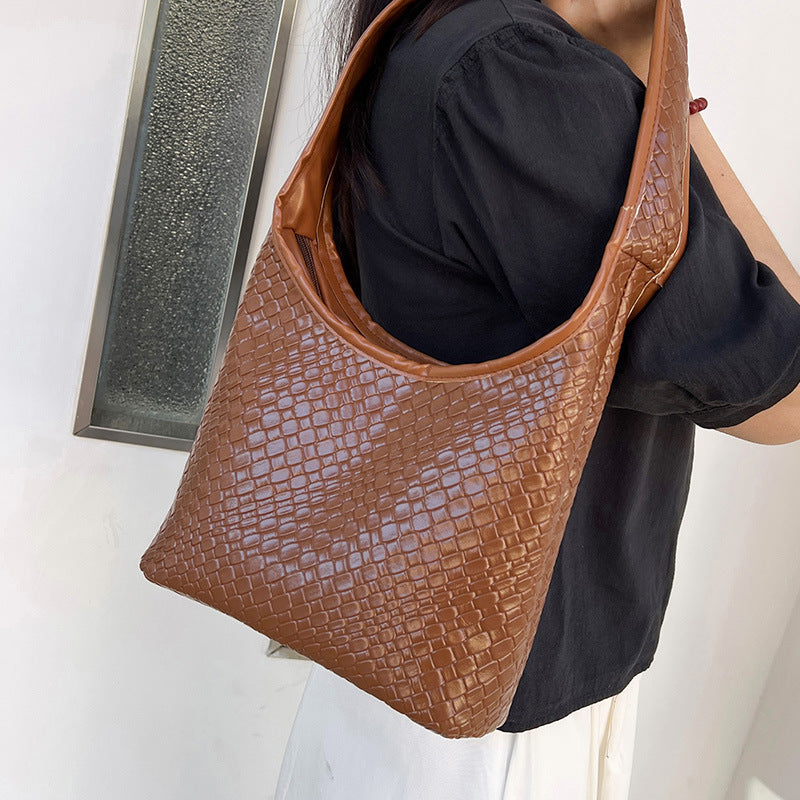 Texturiertes gewebtes Hobo Bag Brehn