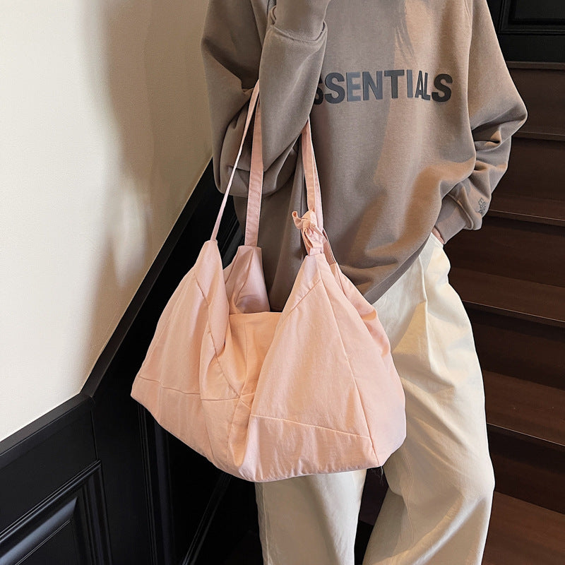 Texturiertes Stoff Schulter Hobo Bag Brehn