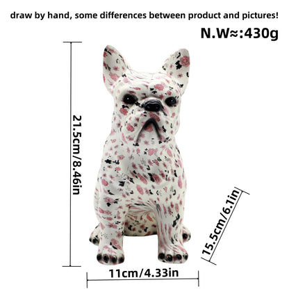 Künstlerisch gestaltete Bulldoggenfigur Brehn