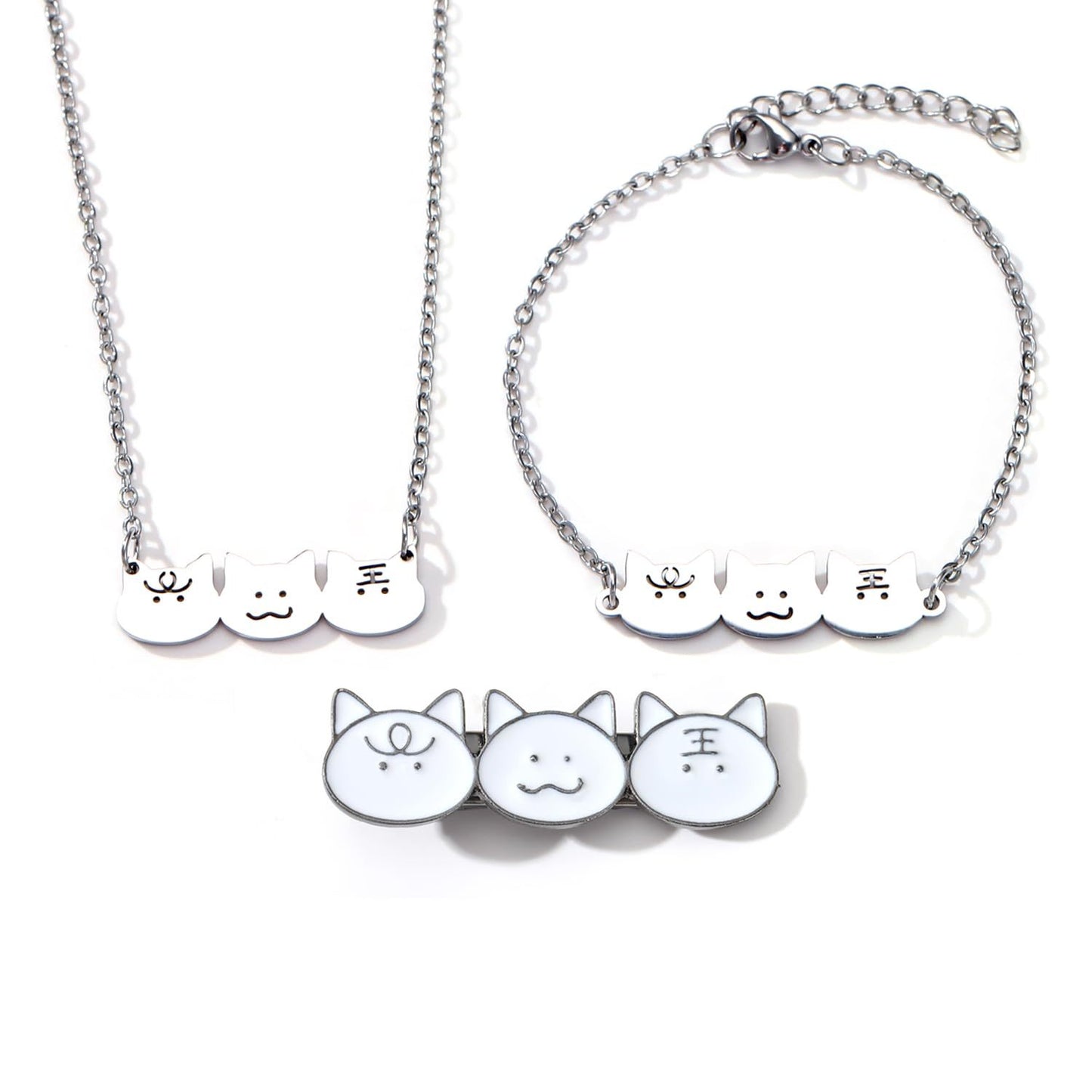 Kat-Themen Charm Schmuckset Brehn