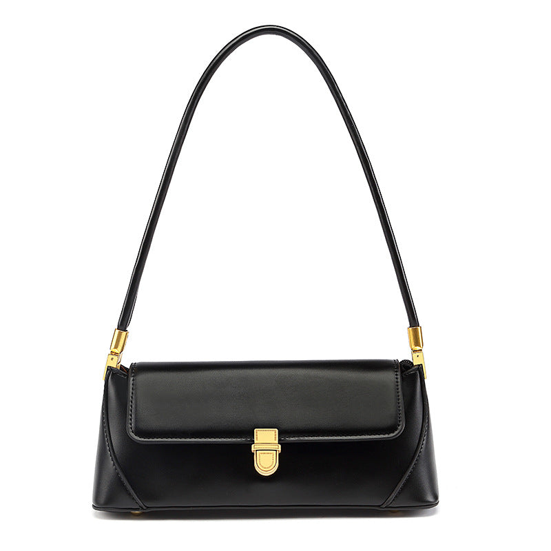 Strukturierte Lederhandtasche Brehn