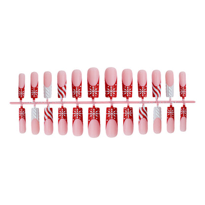 Festive Holiday Press-On Nagelkunst Set Brehn