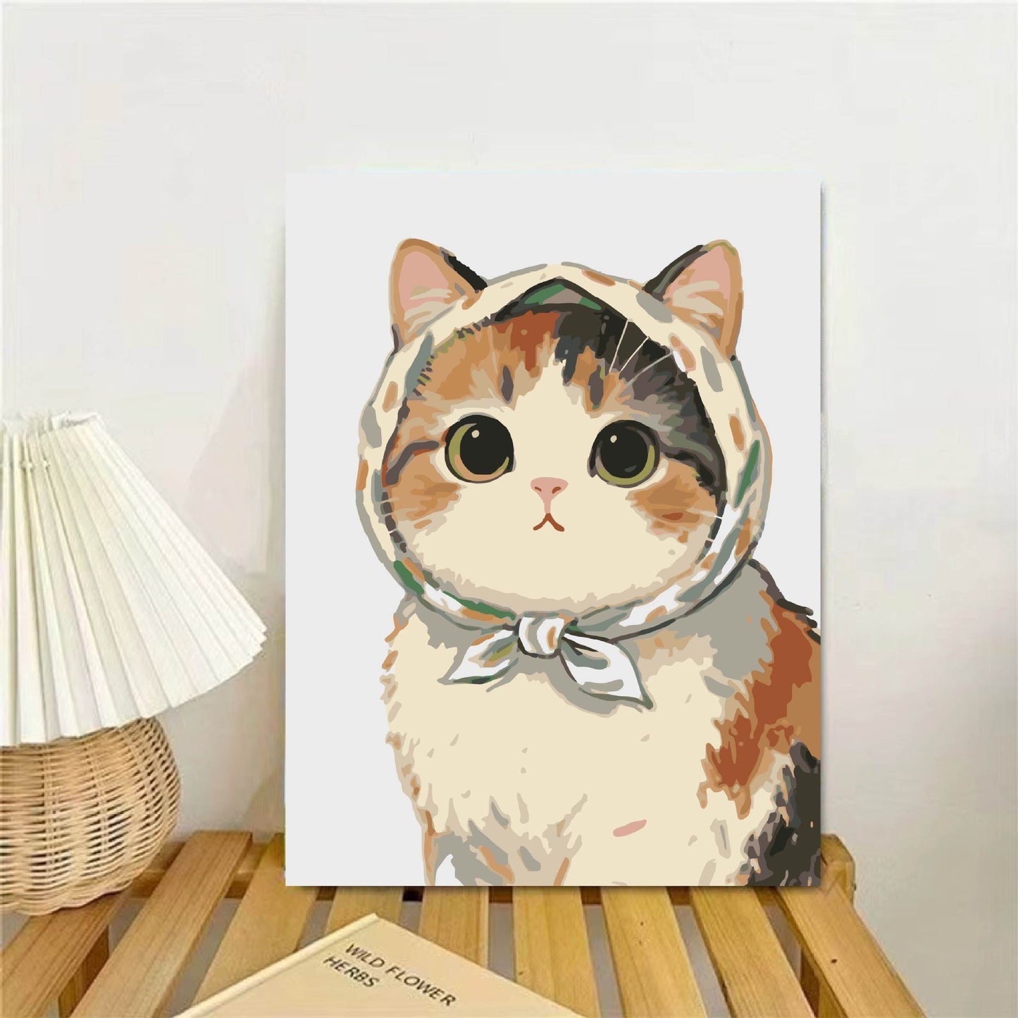 Kat-Themen illustrierter Wandkunst Druck Brehn