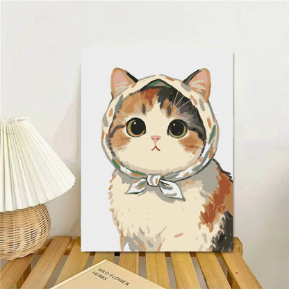 Kat-Themen illustrierter Wandkunst Druck Brehn
