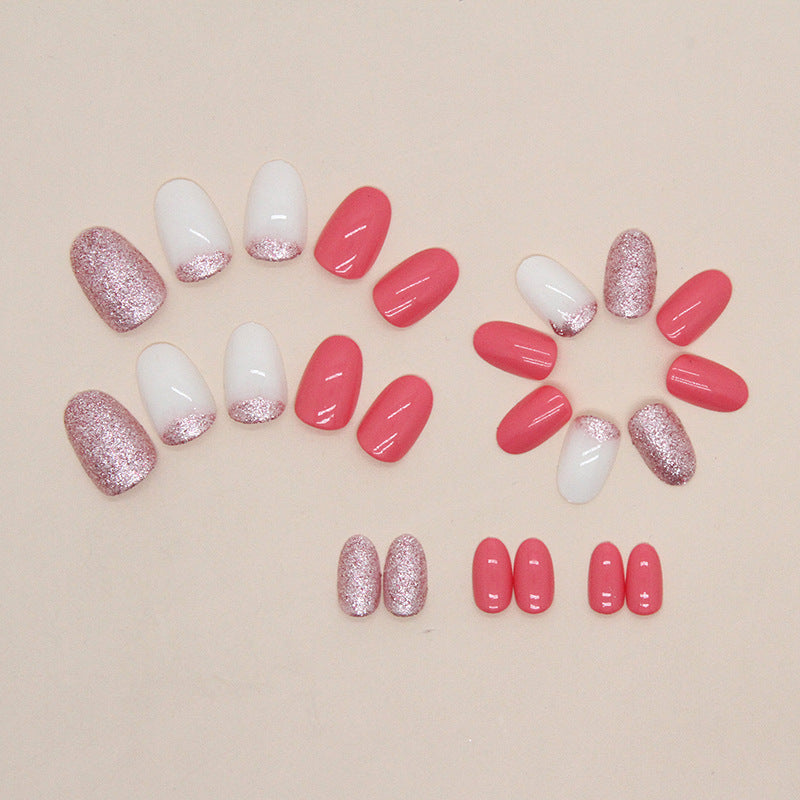 Glitzerndes Press-On Nagelkunst Set Brehn