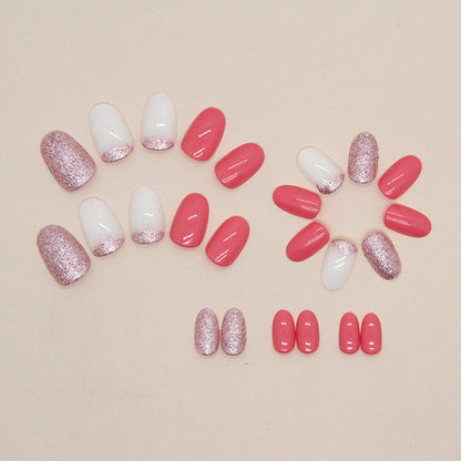 Glitzerndes Press-On Nagelkunst Set Brehn