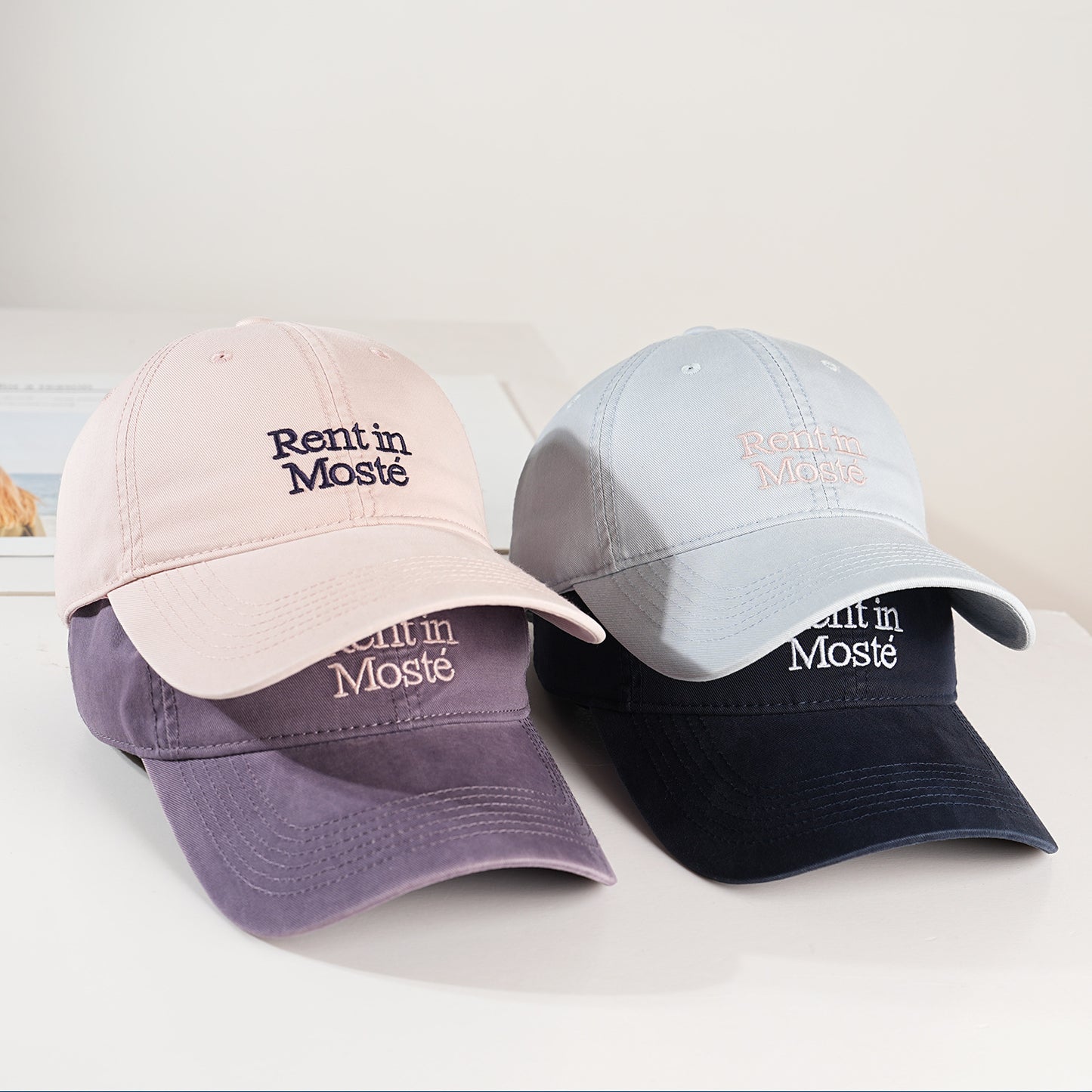 Damen Baumwoll-Baseballkappe mit gesticktem Schriftzug Brehn