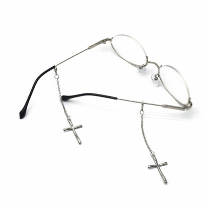 Eleganter Kreuz-Design Ketten-Brillenhalter Brehn