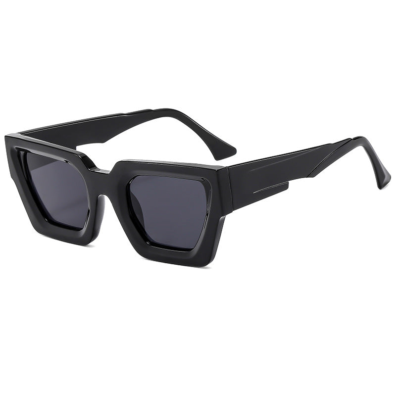 Damen stylische quadratische Sonnenbrille im modernen Design mit veredelt Kunststoffrahmen Brehn