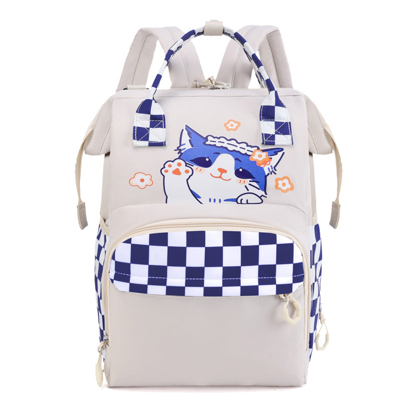 Verspielt katzenmotivierter Mehrere-Taschen-Rucksack Brehn