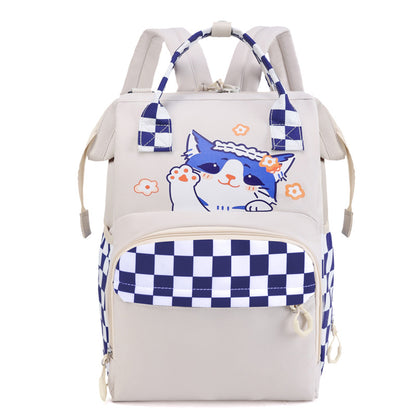 Verspielt katzenmotivierter Mehrere-Taschen-Rucksack Brehn