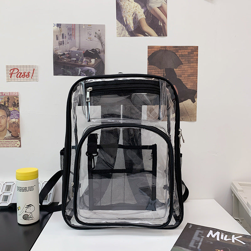 Transparenter Mehrfach-Taschen Klarer Schul-Rucksack Brehn